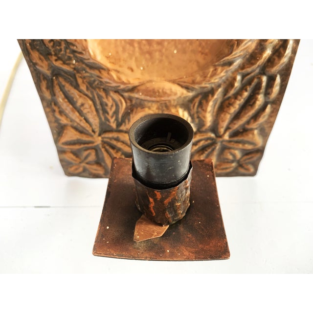Metal Copper Wall Lamp, 1979 For Sale - Image 7 of 15