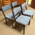Mid-Century Modern Set of Four Danish Modern Mahogany Framed Dining Chairs by Andels-Möbel-Magasinet, Denmark c.1960 For Sale - Image 3 of 9