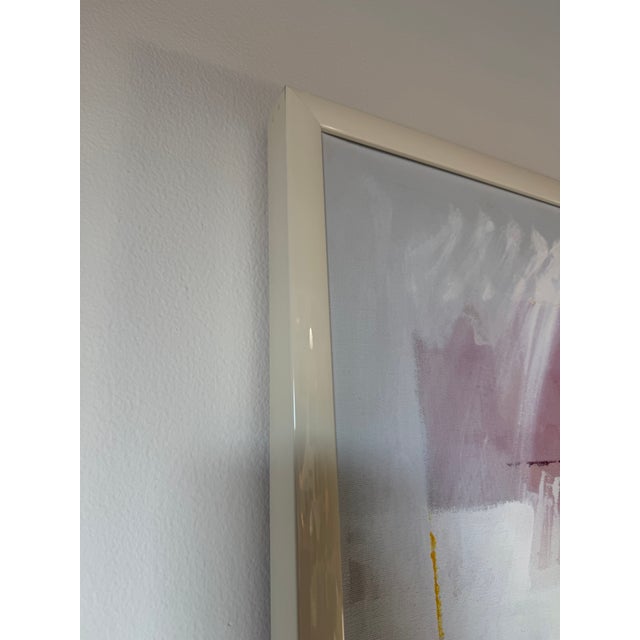 Large Vintage Abstract Expressionist Oil on Canvas Painting – Framed For Sale - Image 12 of 13
