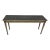 Neoclassical Painted Console Table With Smoked Glass Top and Carved Swag Details For Sale