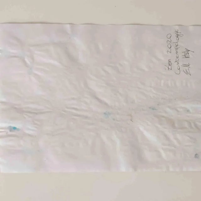 Zen Mixture of tempera on paper Made by the Italian artist contempologyc in 2020. Excellent condition. This piece is...