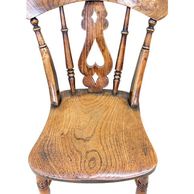 Mid-19th Century Farmhouse Kitchen Windsor Dining Chairs, 1860, Set of 6 For Sale - Image 13 of 16