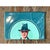 Mid 20th Century Vintage Figurative Painting of Man in Hat on Paper For Sale - Image 5 of 12