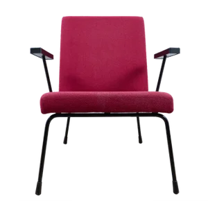 Red Model 1407 Lounge Chair by Wim Rietveld and A.R. Cordemeyer for Gispen