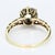 Mid-Century Modern Antique 14k Yellow Gold Filigree Ring & Diamond Cluster Center - Size 7.25 For Sale - Image 3 of 6