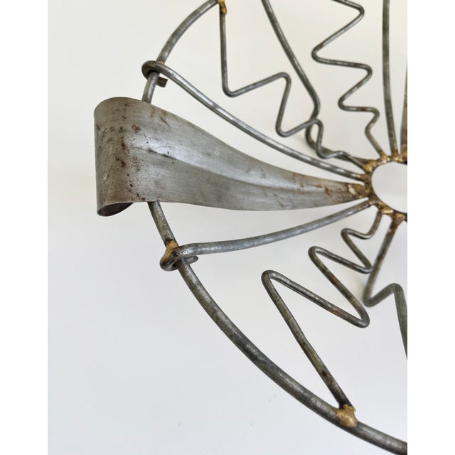 French Folk Art Metal Basket Bowl, Late 20th Century For Sale - Image 4 of 7