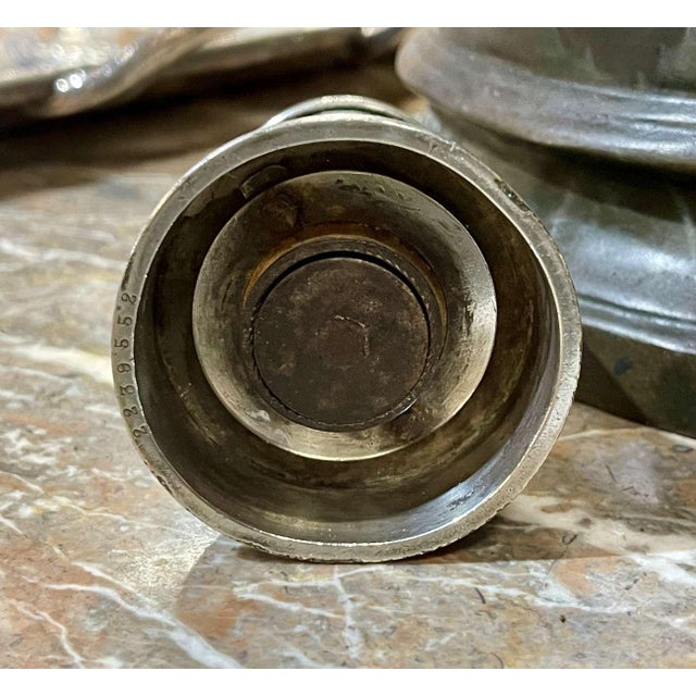 Silver Early 20th Century Silver-Plated Pepper Mill from Christofle For Sale - Image 8 of 9