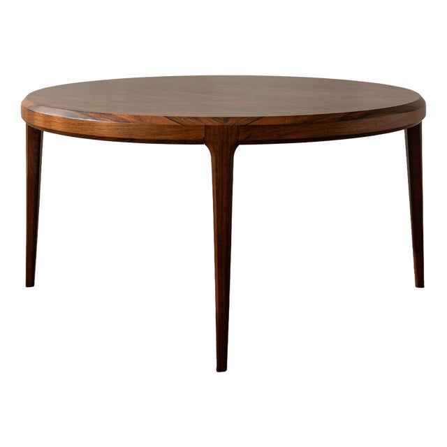 Mid-Century Round Model 283 Coffee Table in Rosewood by Johannes Andersen for CFC Silkeborg, 1960s For Sale
