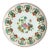 Antique Chinoiserie Famille Rose Porcelain Plate With Pineapple & Floral Motifs For Sale