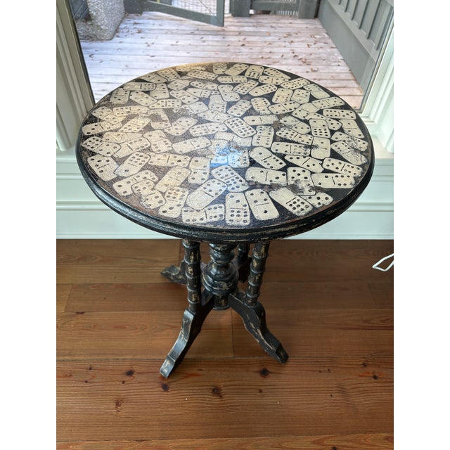 Guildmaster Trompe l'Oeil Table Dominoes Design For Sale - Image 4 of 10