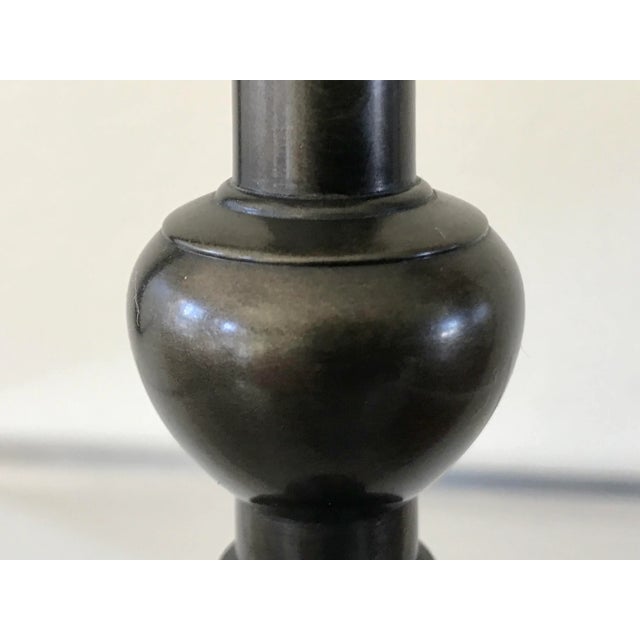 Early 20th Century Japanese Showa Period Bronze Vase For Sale - Image 10 of 12