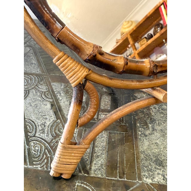 Vintage French Bamboo Mirror For Sale - Image 12 of 12