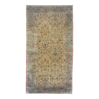 19th Century Zabihi Collection Persian Lavar Kerman Oversize Rug - 9'8" x 18'3" For Sale