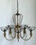 Vintage Hinkley Burnished Brass Tassel Chandelier For Sale - Image 4 of 12