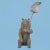 Bear Floor Lamp by Mario Lopez Torres There are minor imperfections to the hand-made woven rattan. Signed Mario Lopez...