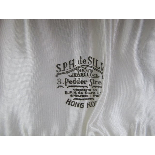 Early 20th Century Jbc&s Sterling Silver Condiment Open Salt Pepper Shaker Mustard Pot Set in Case For Sale - Image 5 of 12