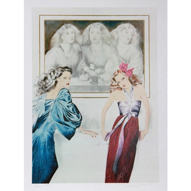 Japanese Pater Sato, Five Women, Lithograph For Sale - Image 3 of 3