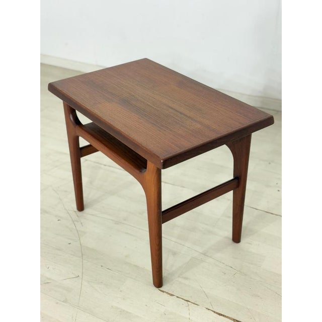 Mid-Century Danish Side Table in Teak by Niels Bach, 1960s For Sale - Image 6 of 11