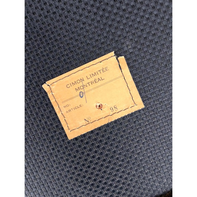 Luigi Tiengo No. 500-13 Sofa in Chocolate Mohair for Cimon Montréal, 1960's For Sale - Image 12 of 12