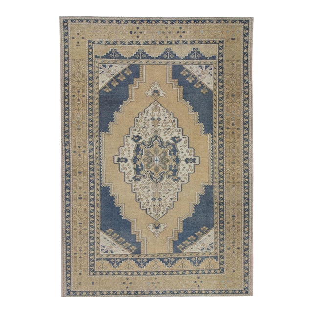 Oriental Hand Knotted Rug Turkish Anatolian 3'11" x 5'8" For Sale