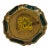Vintage Italian Gilt Wood Wine Bottle Coaster For Sale