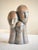 Figurative 1970s Modernist Three-Head Bust Sculpture of Bronzed Terracotta in Brancusi / Modigliani Style Abstract Figurative Ceramic For Sale - Image 3 of 12