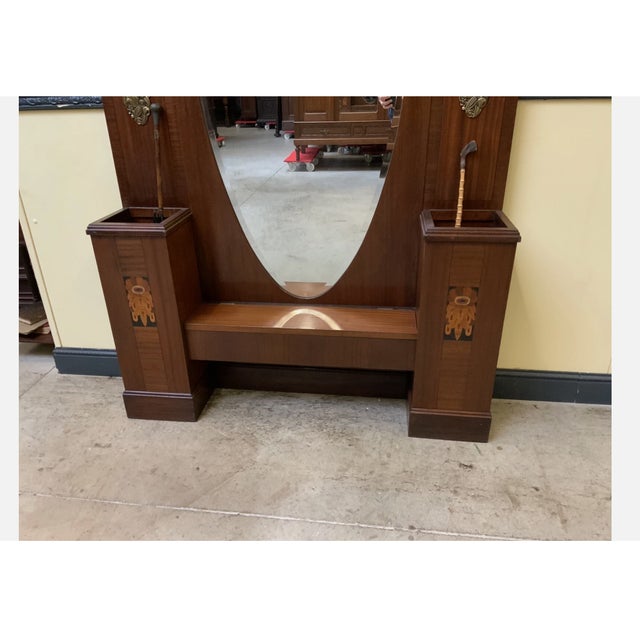 Antique Art Nouveau Wardrobe, 1910 For Sale - Image 9 of 10