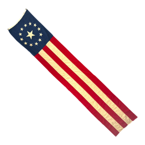 Vintage 13 Star Betsey Ross Style Banner Flag by Hortie-Van - Pasadena – 2’ X 10’