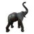 Extra Large Mid-Century Leather-Clad Elephant Statue, Trunk Up for Luck For Sale
