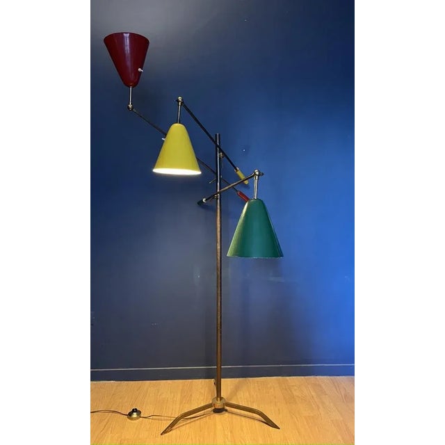 Arredoluce Triennial Lamp attributed to Angelo Lelli for Arredoluce, Italy, 1950s For Sale - Image 4 of 13