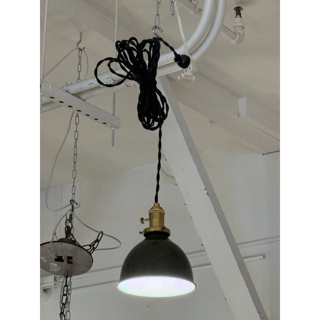 Design Plus Gallery presents an Electric Apartment Plug-In Pendant Light from Schoolhouse. This pendant light pairs a...