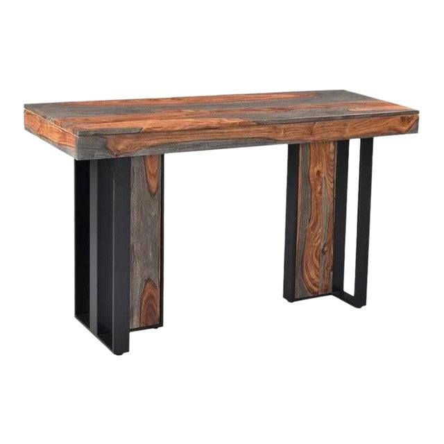 Loomlan Tyvara Wooden Rectangular Console Table For Sale