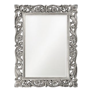 Chateau Mirror - Glossy Nickel For Sale