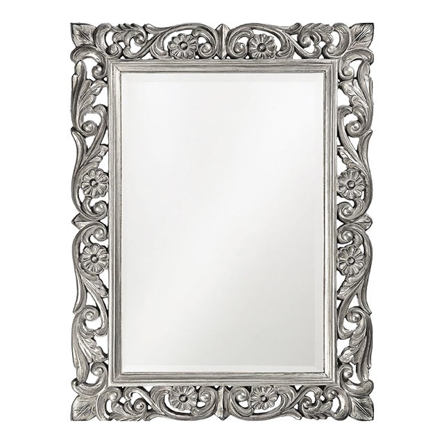 Chateau Mirror - Glossy Nickel For Sale