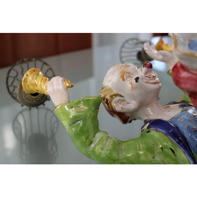 Italian Handmade Ceramic Sconces, 1950s, Set of 3 For Sale - Image 9 of 18