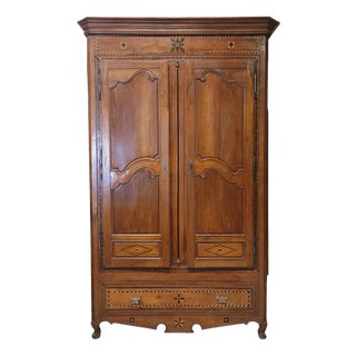 Louis XV Cherrywood Wardrobe For Sale
