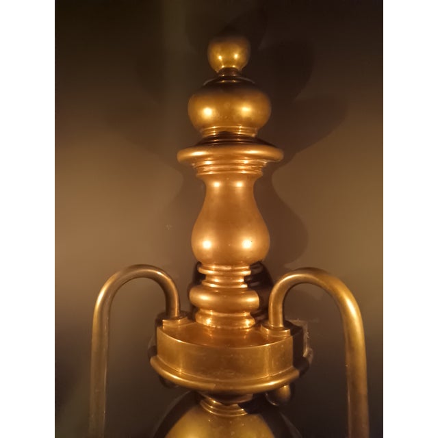 1980s Chapman Dutch Baroque-Style Two-Light Solid Brass Wall Sconce For Sale - Image 11 of 13