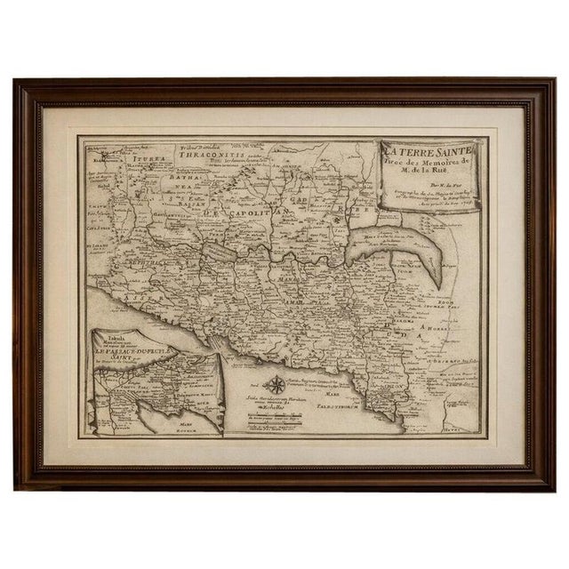 Antique Biblical Holy Land Map, 1703 For Sale - Image 10 of 10