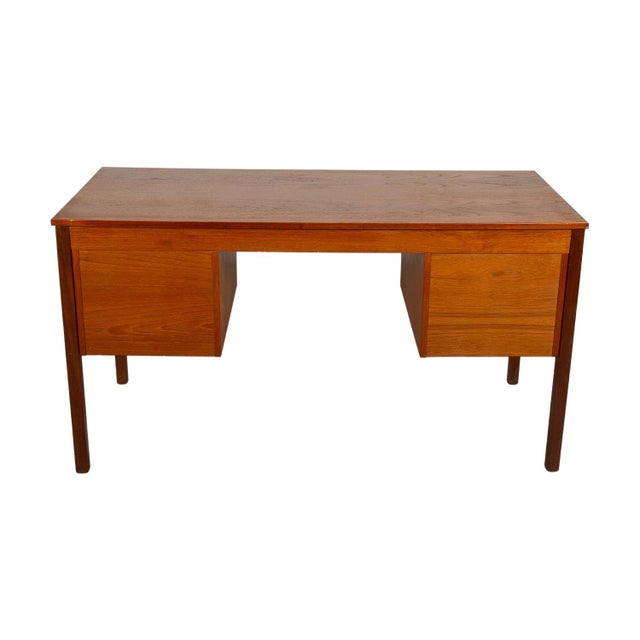 1960s Mid-Century Danish Teak Desk For Sale - Image 10 of 11