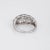 Mid 20th Century Mid 20th Century Vintage Diamond Anniversary Band Sz 5.5 Platinum Mid Century Ring For Sale - Image 5 of 7