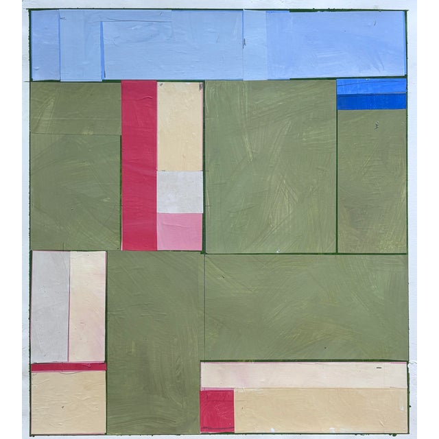 Discover the allure of contemporary art with this stunning 18x20" original collage painting, expertly crafted to bring...