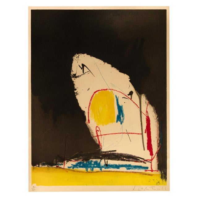 Important American Abstract Expressionist artwork by Robert Motherwell (1915-1991), titled "Capriccio", dated 1961. This...