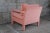 Mid 20th Century Mid Century Modern Milo Baughman Parsons Style Pink Mohair Lounge Chair For Sale - Image 6 of 12