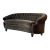 Antique Curved Chesterfield in Velvet For Sale
