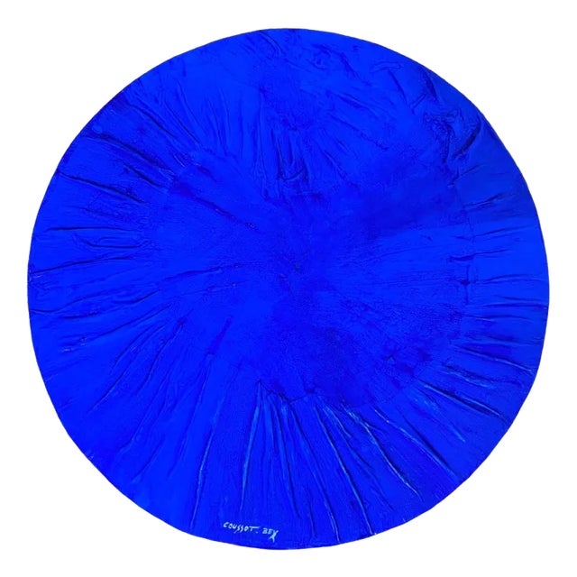 Patrick Coussot Bex, K Blue Circle, 2021, Acrylic on Canvas For Sale