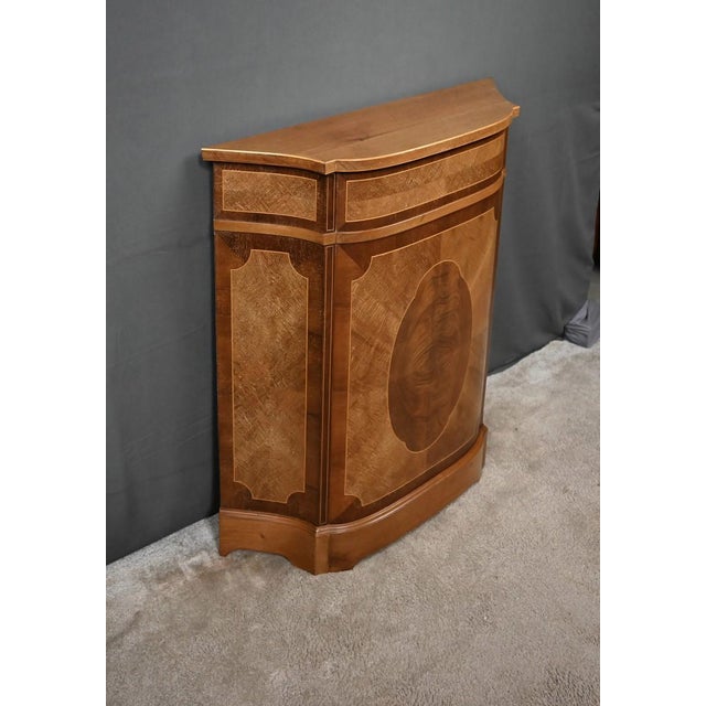Marquetry Console Table in Mahogany For Sale - Image 4 of 12