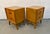 Unique Mid-Century Nightstands With Sculpted Pulls, A Pair For Sale - Image 4 of 10