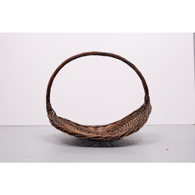 Vintage Rattan Magazine Holder, the Netherlands, 1960s For Sale - Image 6 of 12