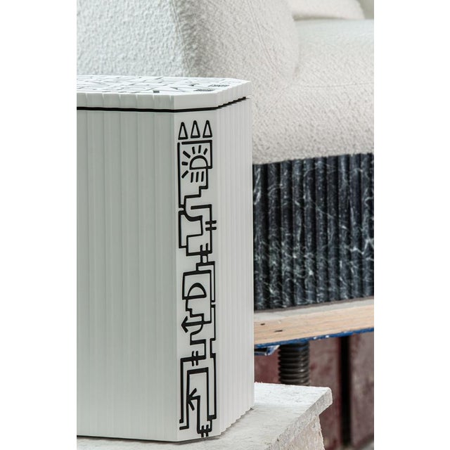 Marie Field White Resin Totem by Jérôme Bugara For Sale - Image 4 of 9