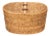 Artifacts Rattan Oval Double Tissue Roll Box in Honey Brown For Sale